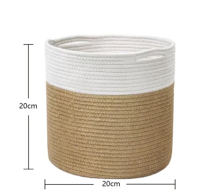 Cotton Rope Woven Flower Pot Storage Basket Flower