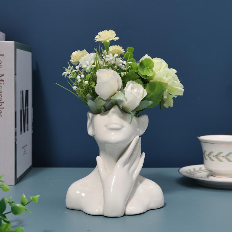 Human Body Ceramic Vase Human Shape Art Vase Nordic